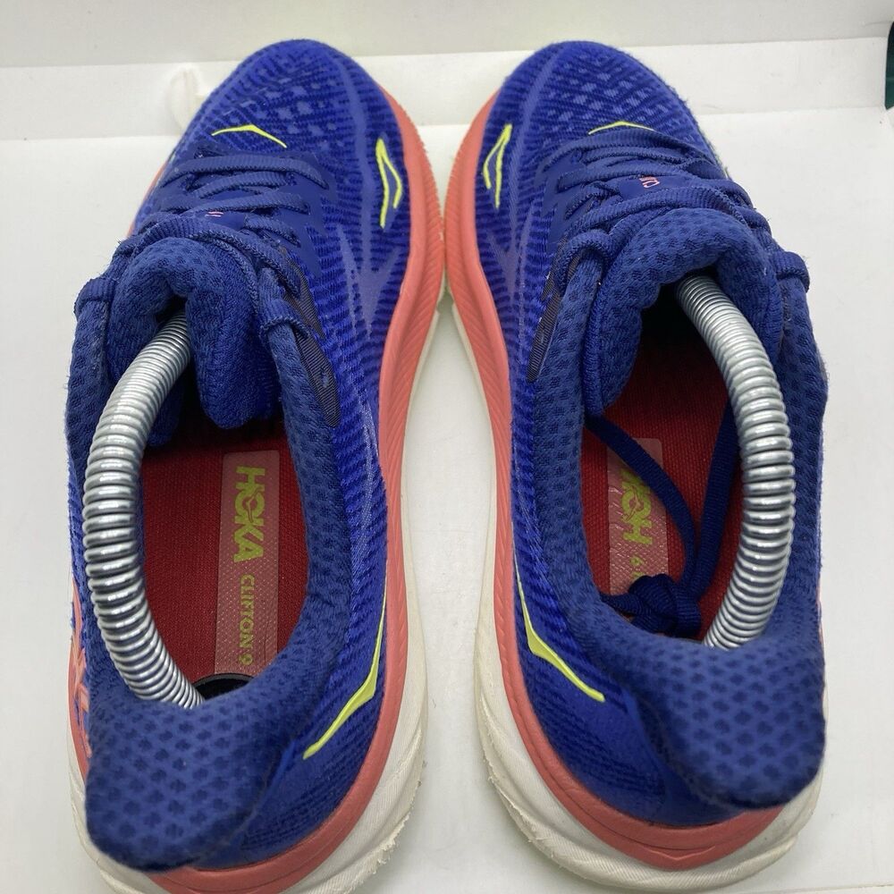Hoka One One Women's Running Shoes in Royal Blue with Pink Accents - Picture 8 of 11